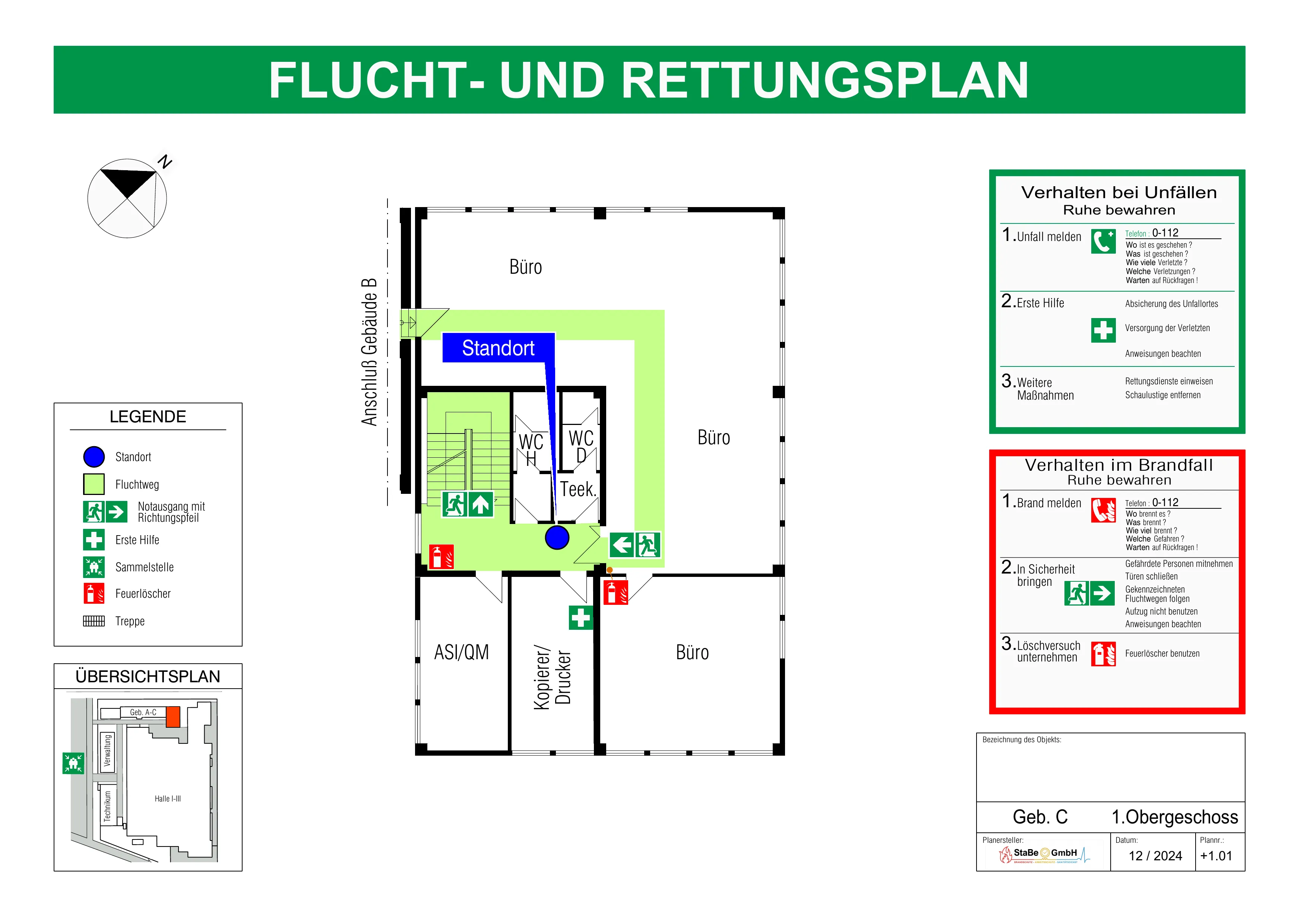 digitalisierte Bestandteile eines Flucht- und Rettungsplan digitalen Flucht- und Rettungsplan erstellen